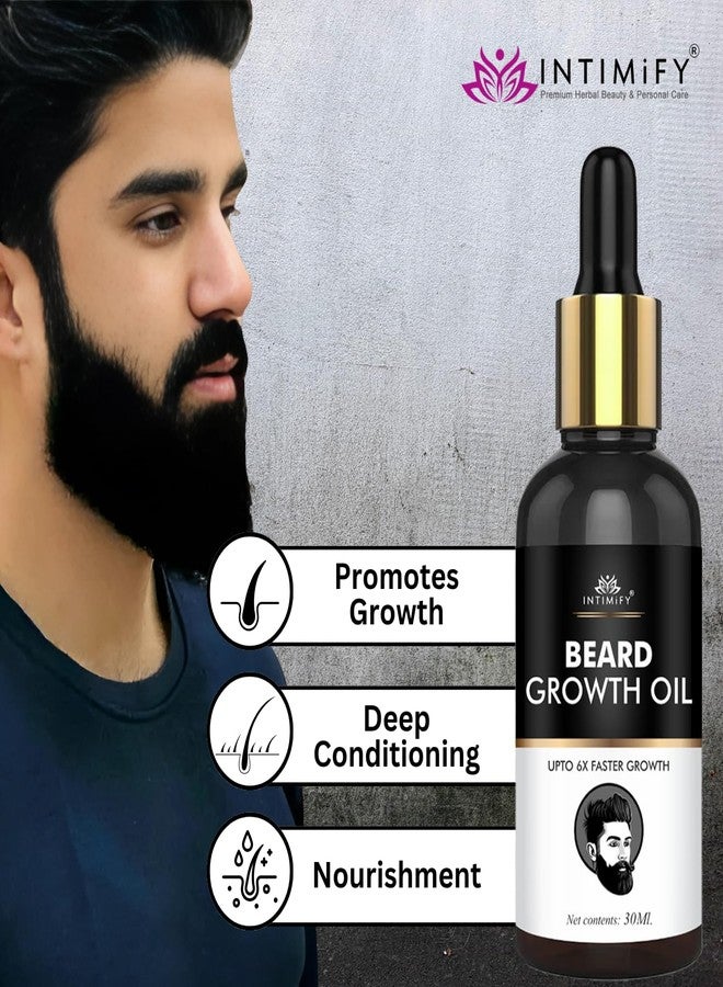 INTIMIFY زيت إنتيميفاي لنمو اللحية، للحية أكثر كثافة وطولاً، غني بالأعشاب الطبيعية - 30 مل (عبوة واحدة) - Image 3